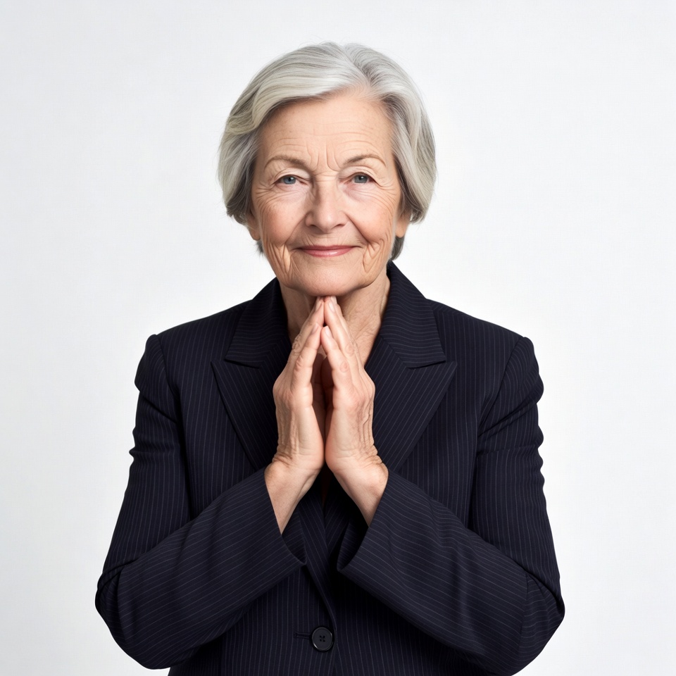 Elderly woman praying hands suit Elderly woman praying hands suit