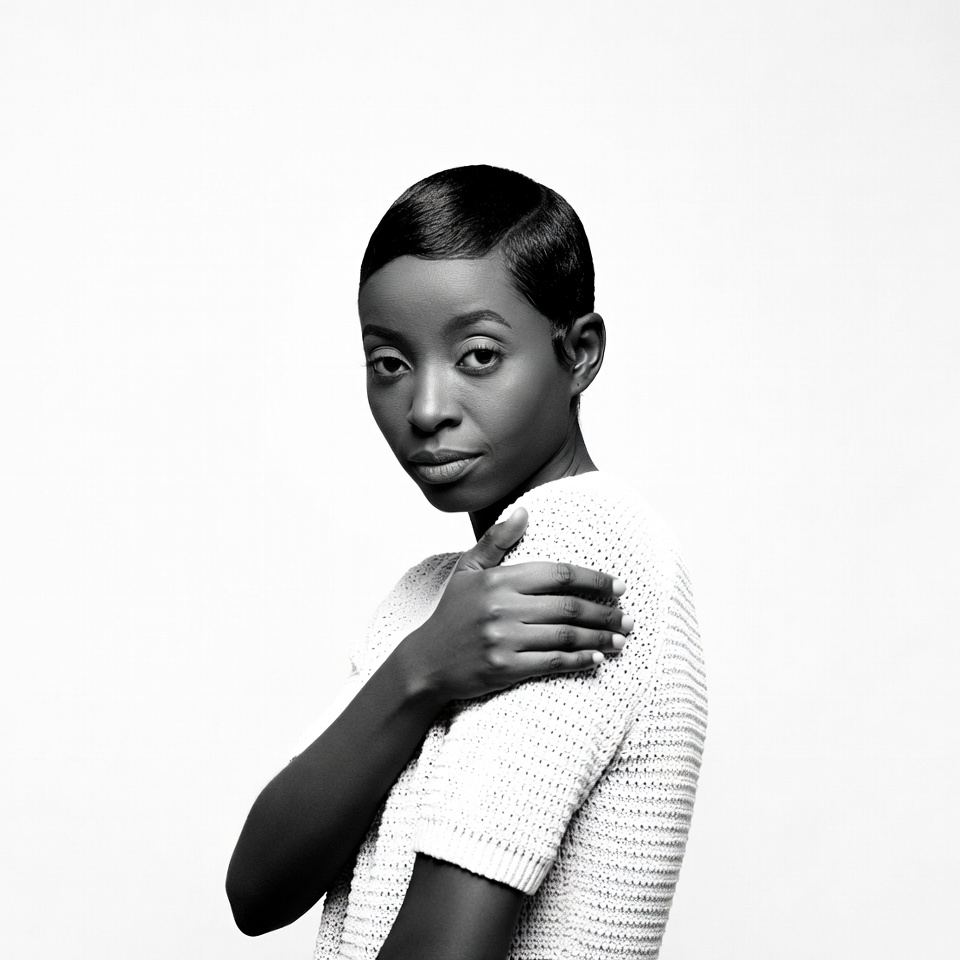 African-American woman with short hair African-American woman with short hair