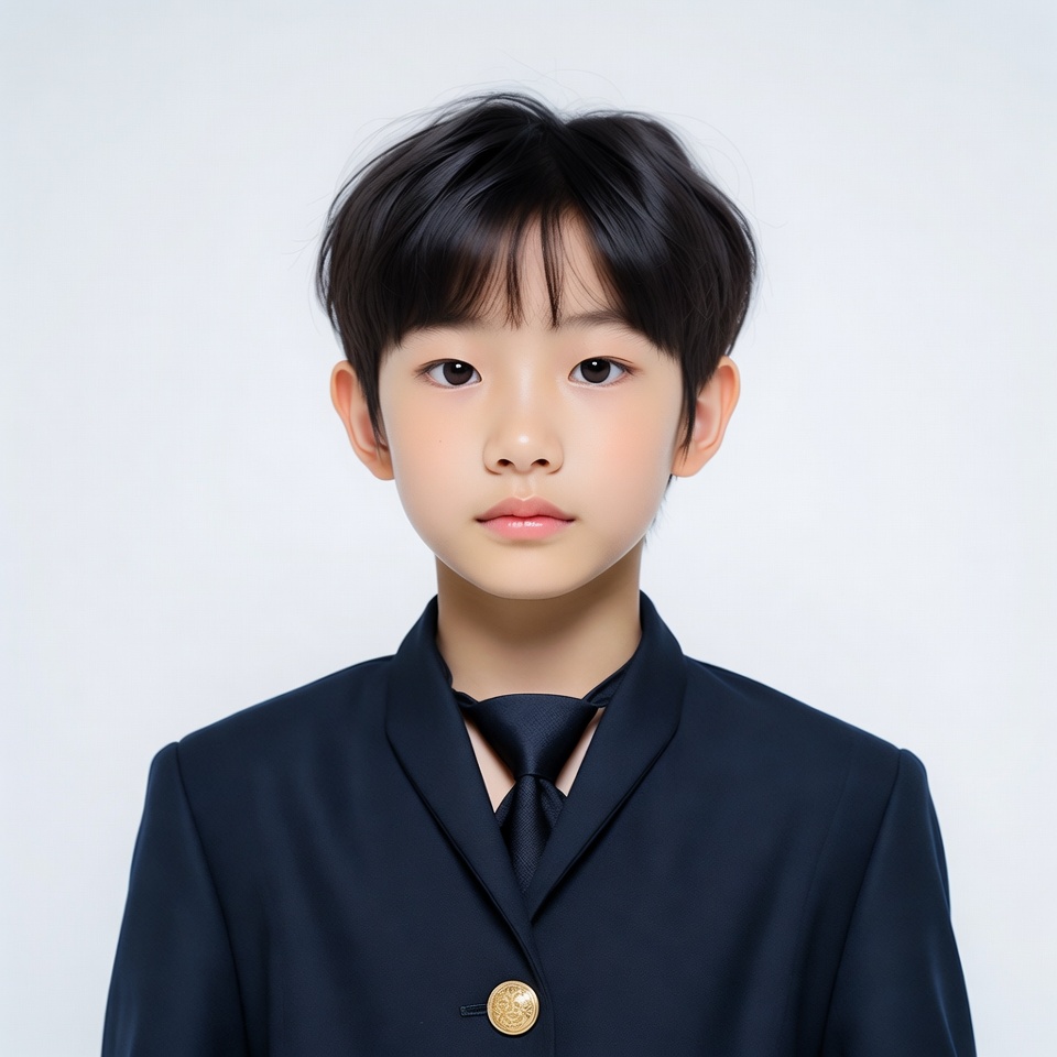 Asian boy in school uniform Asian boy in school uniform