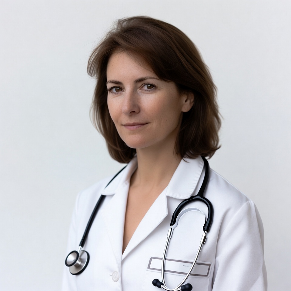 Female doctor with stethoscope Female doctor with stethoscope