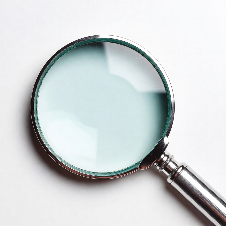 Magnifying Glass on White Background Magnifying Glass on White Background