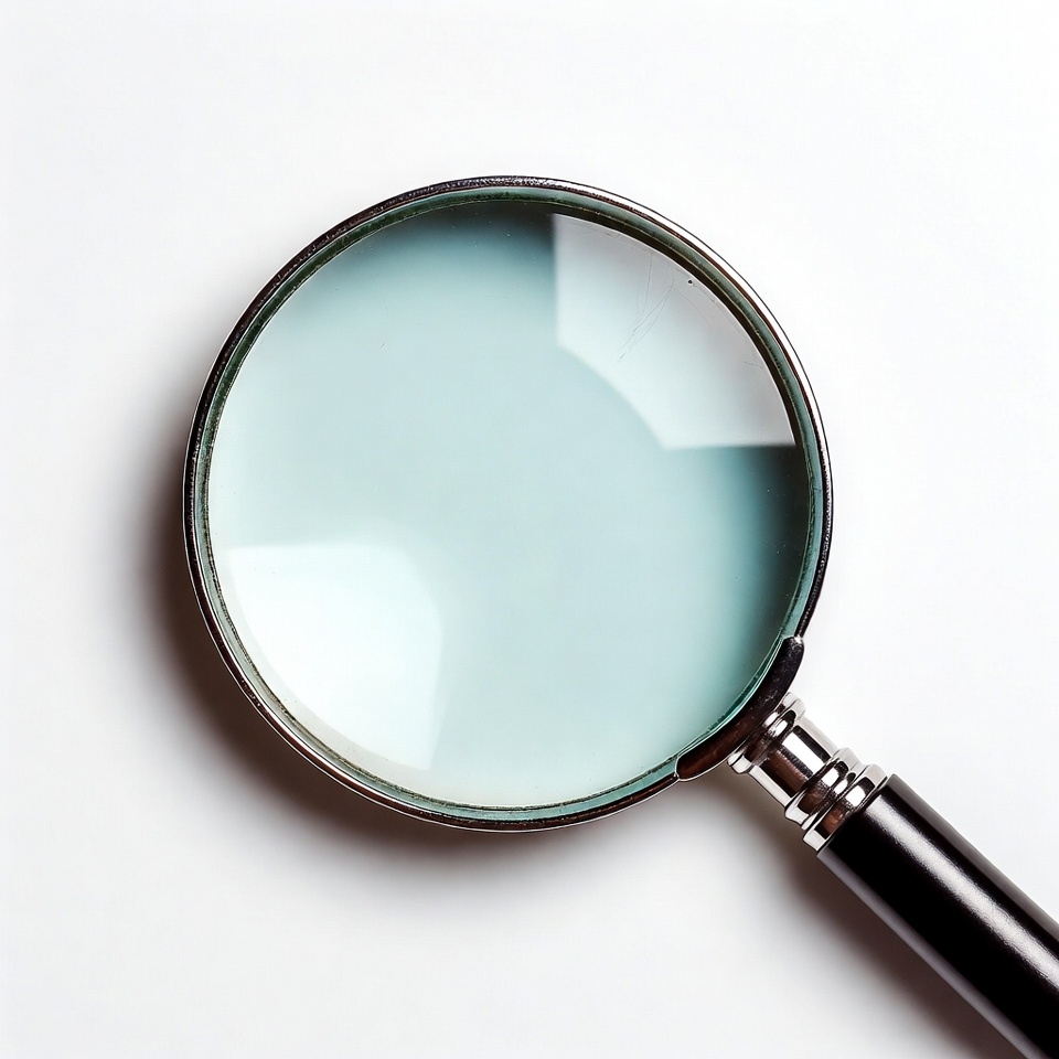 Magnifying Glass on White Background Magnifying Glass on White Background