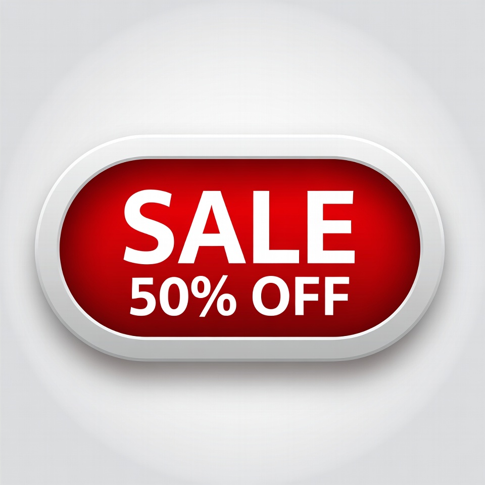 50% Off Sale Badge 50% Off Sale Badge