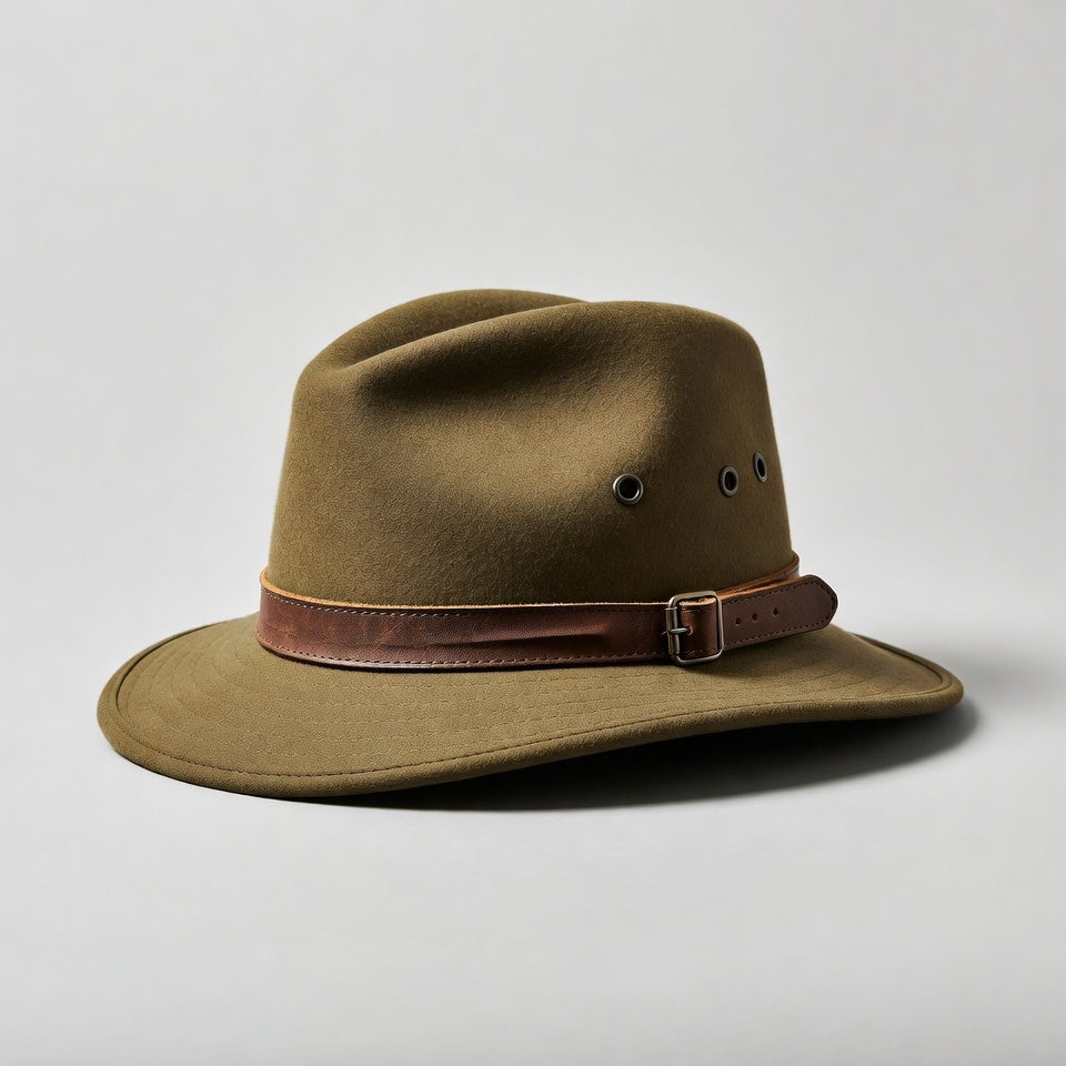 Khaki Outback Fedora Hat Khaki Outback Fedora Hat