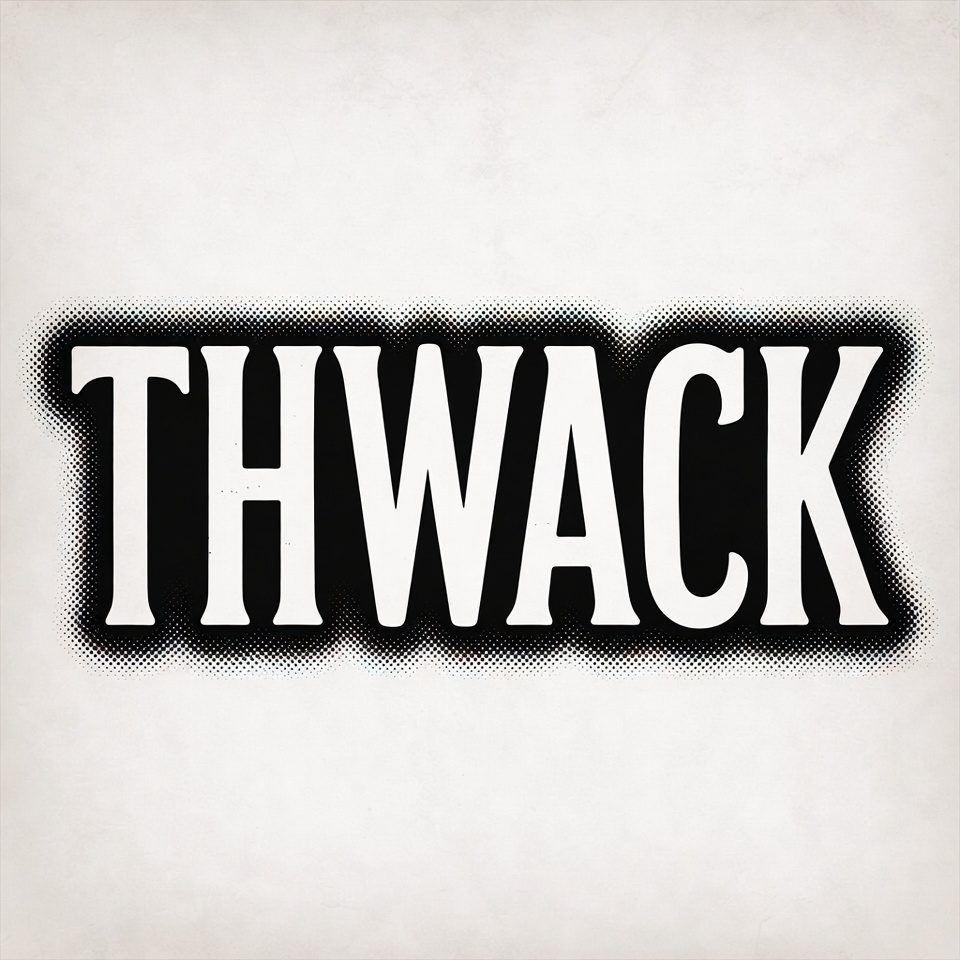 Thwack Text Illustration Thwack Text Illustration
