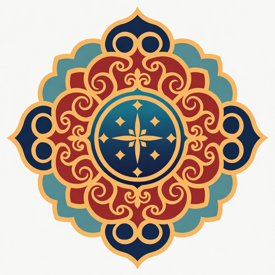 Ornate Red Mandala Design Ornate Red Mandala Design