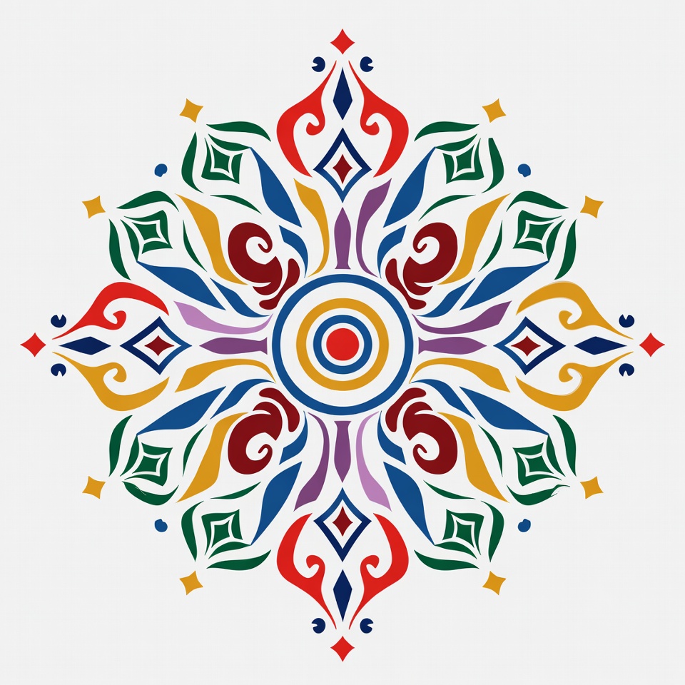 Colorful Mandala Design Colorful Mandala Design