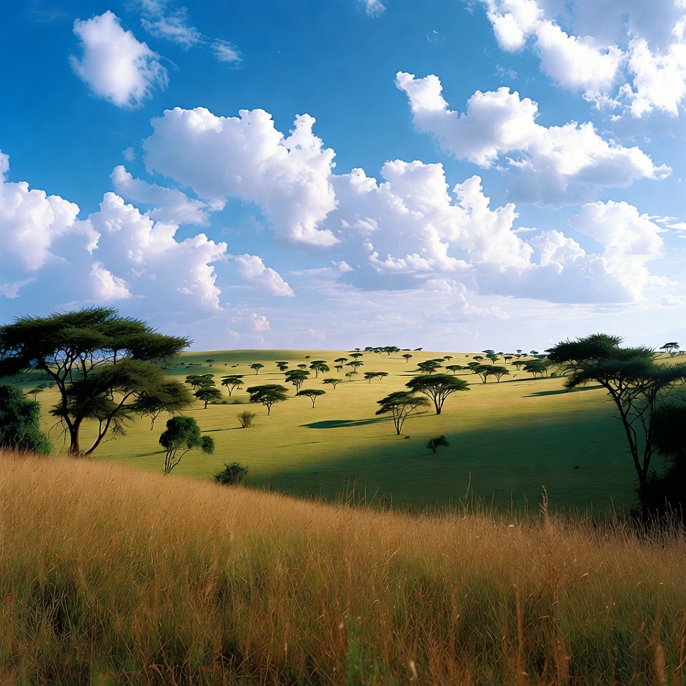 Acacia Trees on African Savanna Acacia Trees on African Savanna