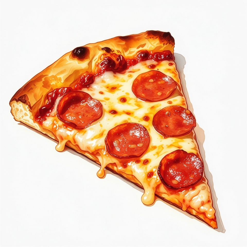 Pepperoni Pizza Slice Pepperoni Pizza Slice