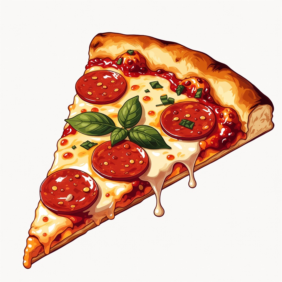Pepperoni Pizza Slice Pepperoni Pizza Slice