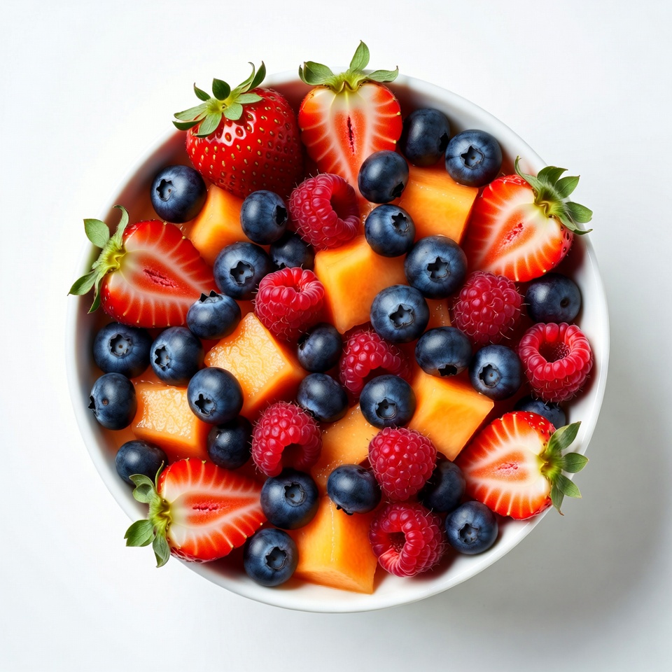 Bowl of Mixed Berries and Fruit Bowl of Mixed Berries and Fruit