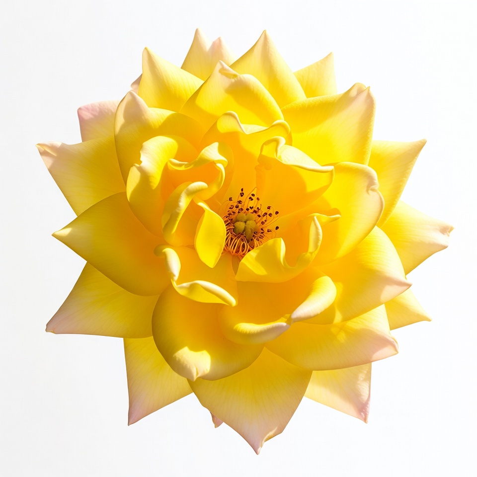 Yellow rose on white background Yellow rose on white background
