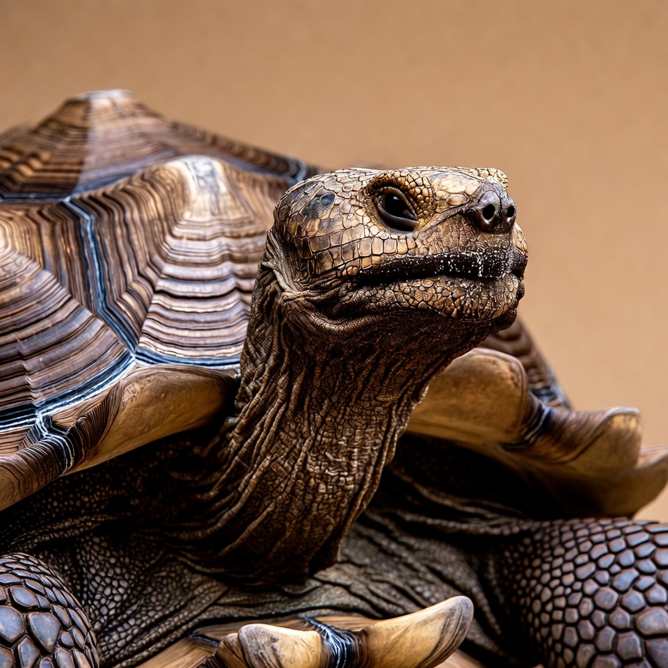 Close-up of giant tortoise Close-up of giant tortoise