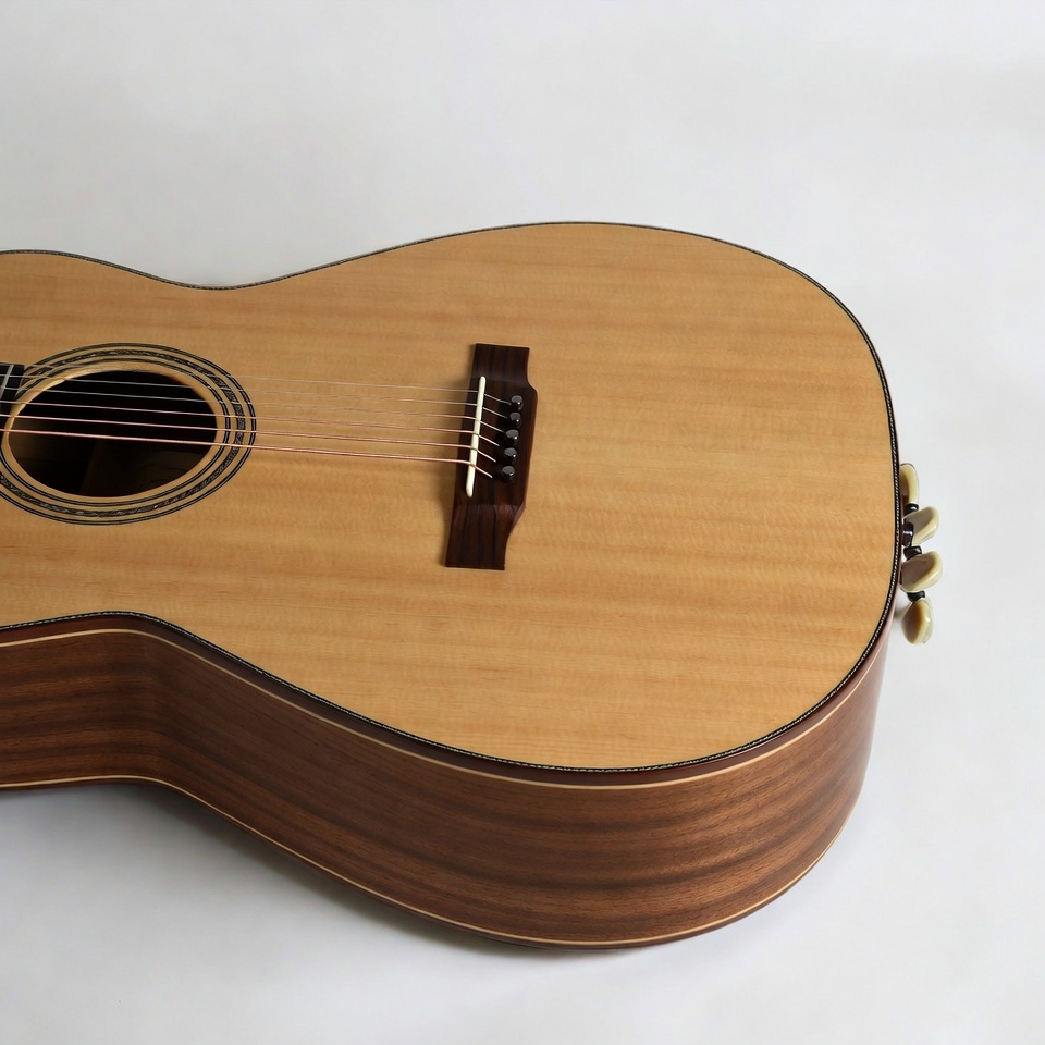 Acoustic Guitar on White Background Acoustic Guitar on White Background