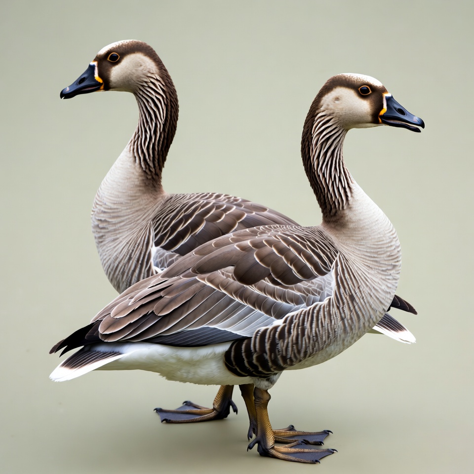 Two-headed Goose Standing Two-headed Goose Standing