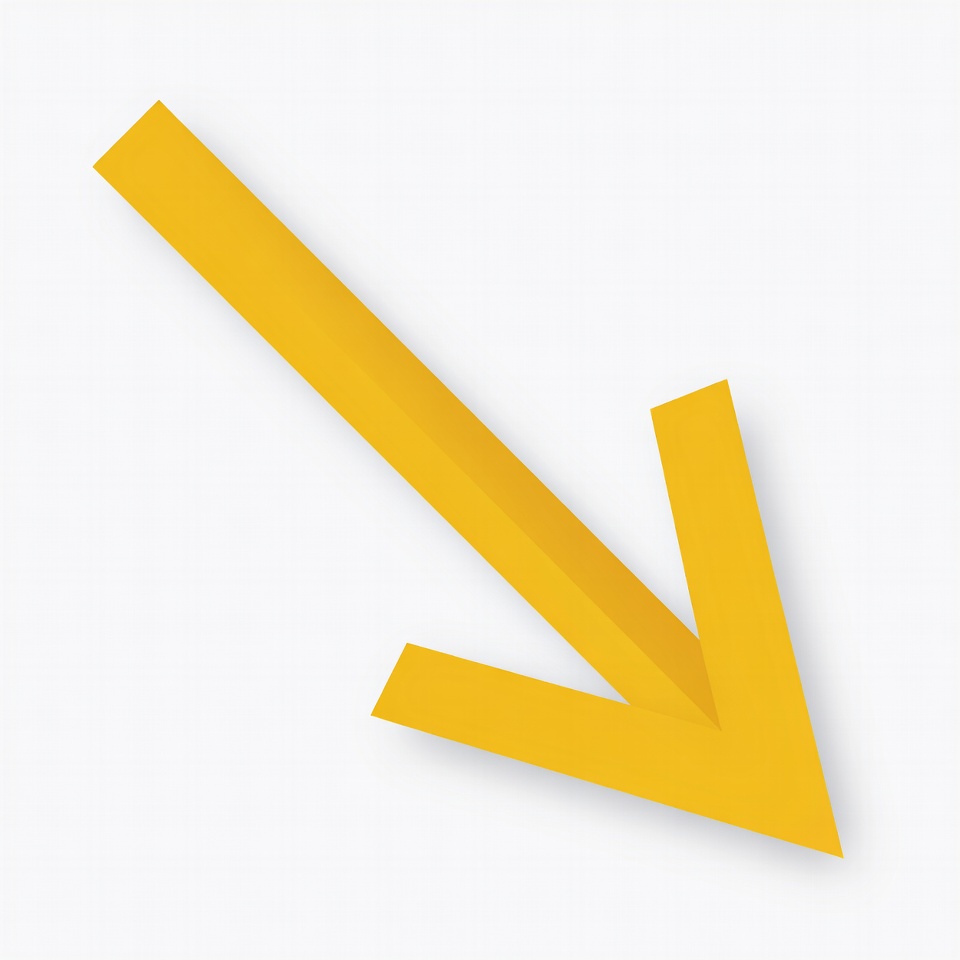 Yellow Down Arrow Icon Yellow Down Arrow Icon
