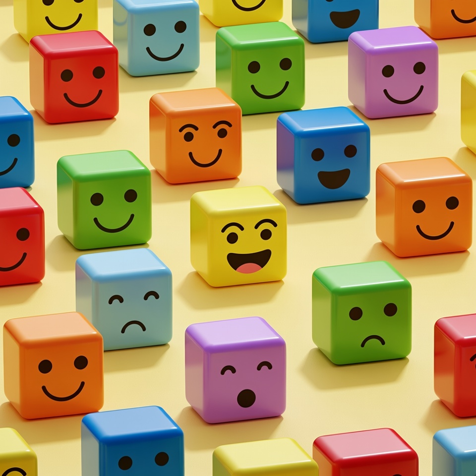 Colorful Smiley Face Building Blocks Colorful Smiley Face Building Blocks
