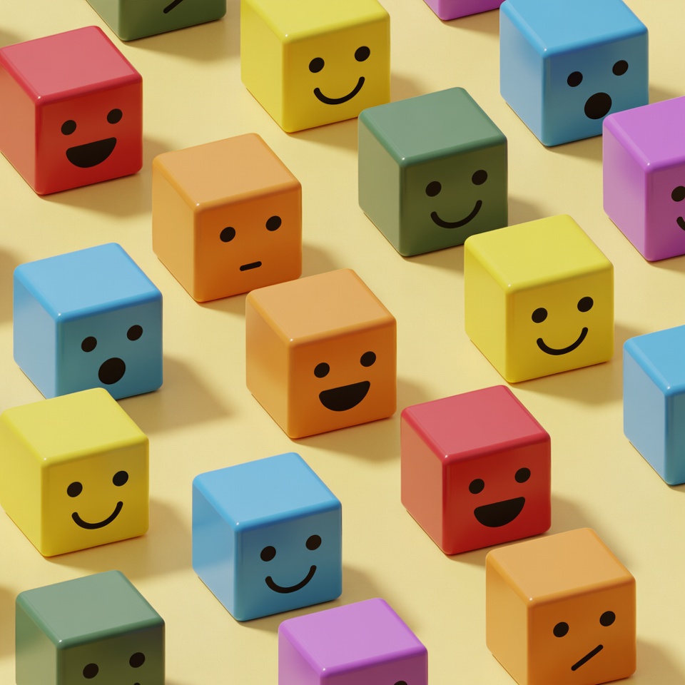 Colorful Smiley Face Building Blocks Colorful Smiley Face Building Blocks