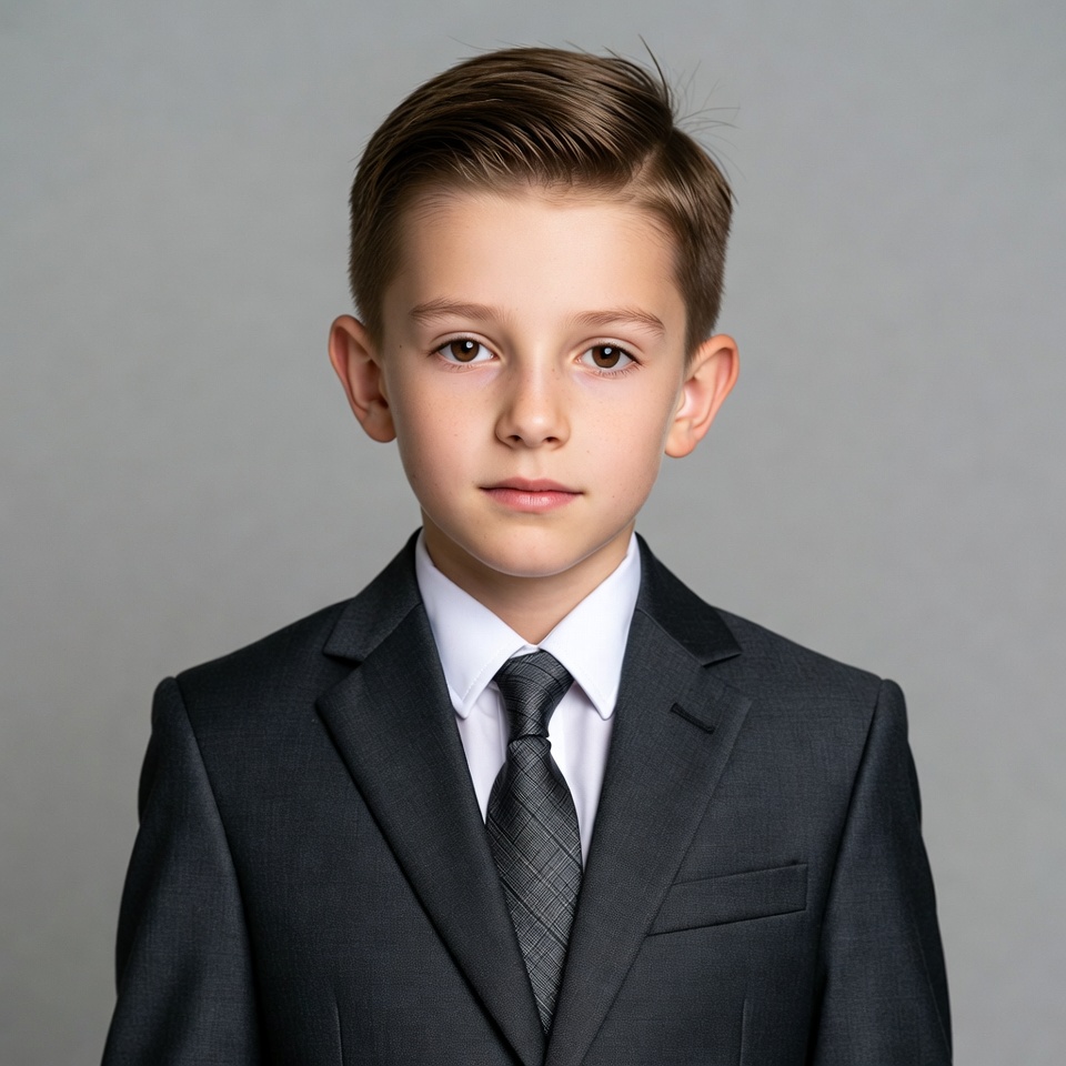 Young boy in suit and tie Young boy in suit and tie