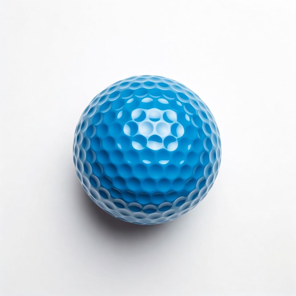 Blue golf ball Blue golf ball