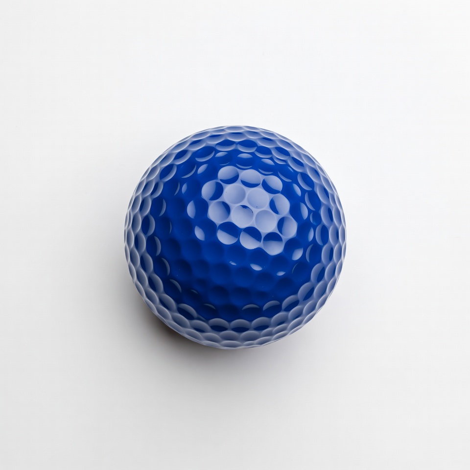 Blue golf ball Blue golf ball