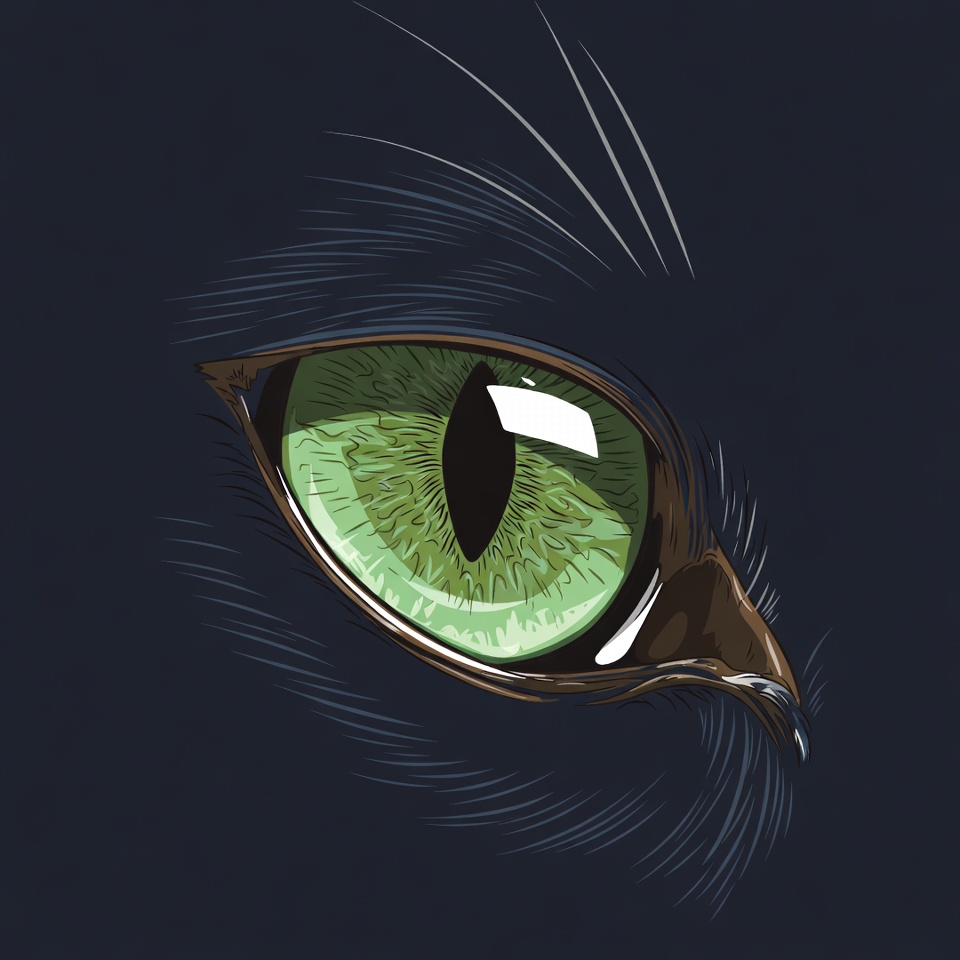 Green Cat Eye Closeup Green Cat Eye Closeup