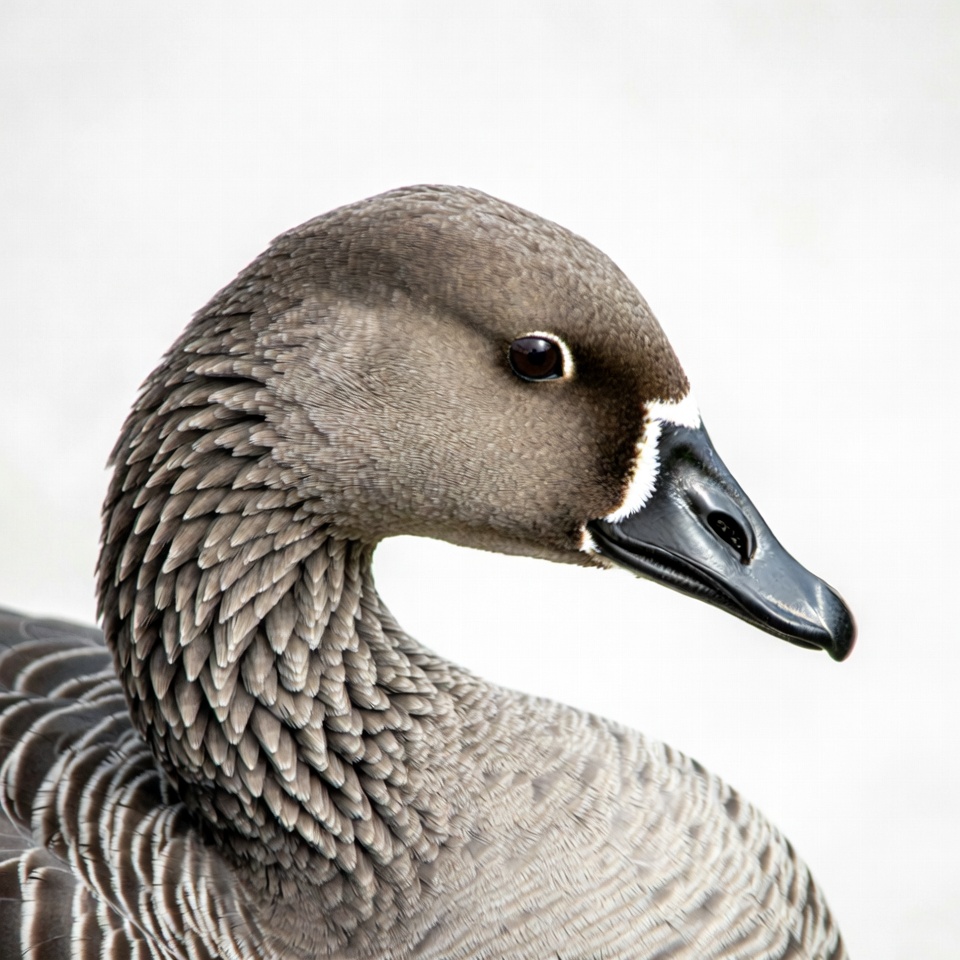 Gray Goose Head Profile View Gray Goose Head Profile View