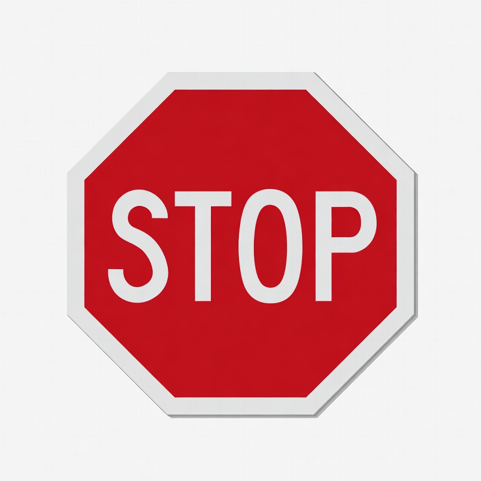 Red Stop Sign Red Stop Sign