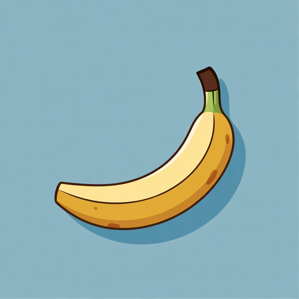 Yellow banana illustration Yellow banana illustration