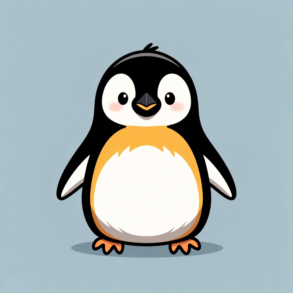 Cute cartoon penguin illustration Cute cartoon penguin illustration