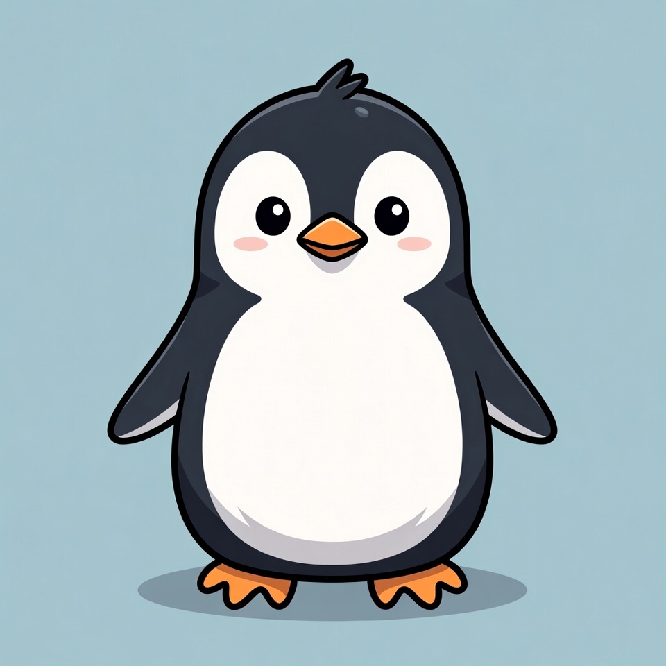 Cute cartoon penguin illustration Cute cartoon penguin illustration
