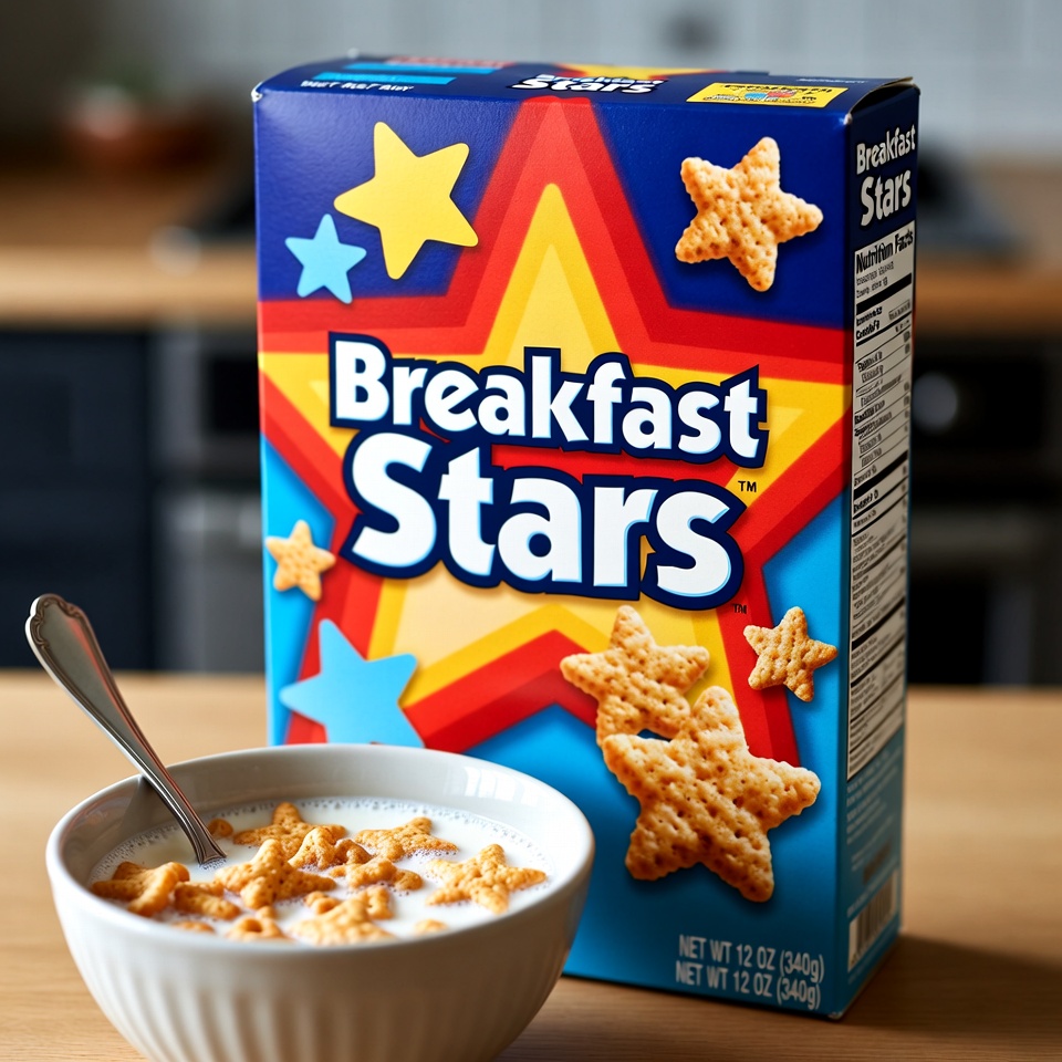 Breakfast Stars Cereal with Milk Breakfast Stars Cereal with Milk