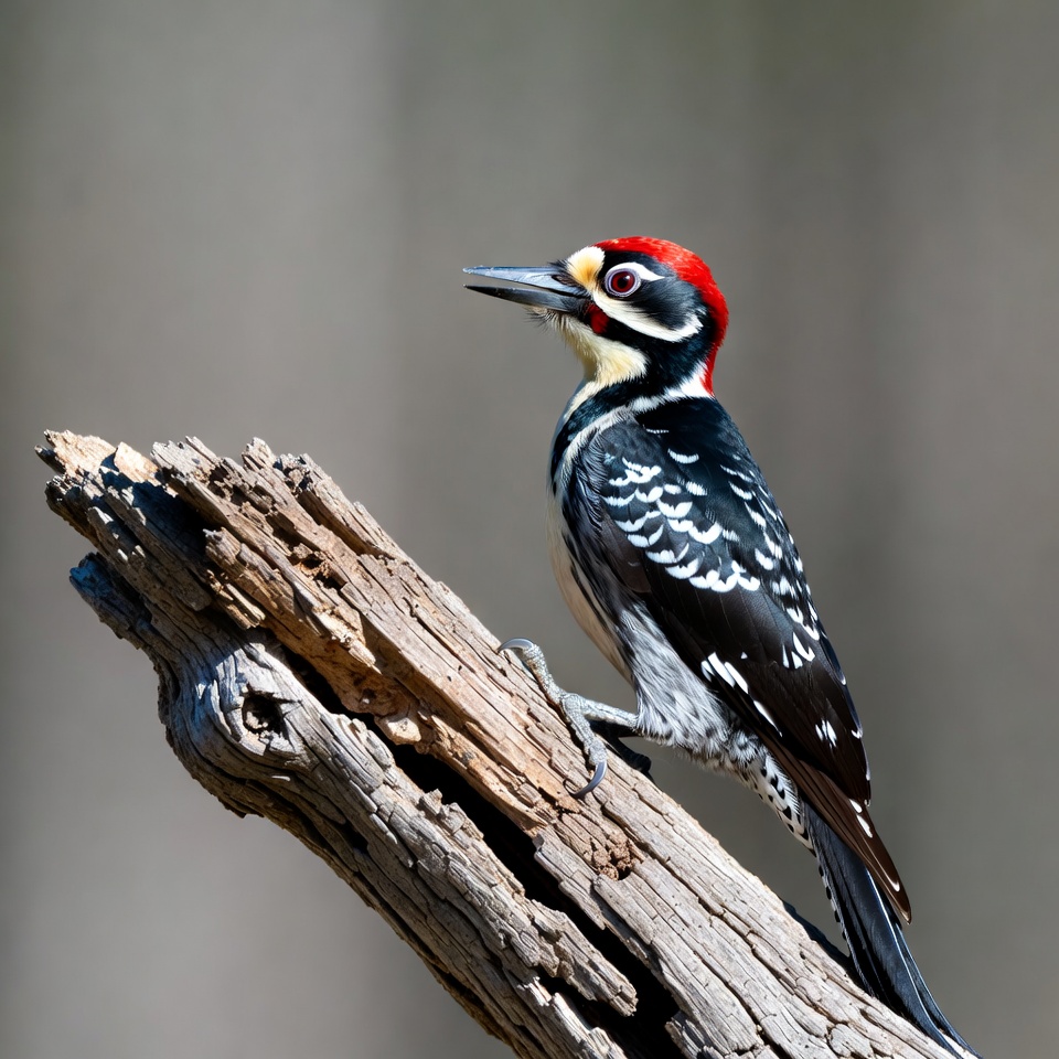 Red-headed Woodpecker on Tree Branch Red-headed Woodpecker on Tree Branch