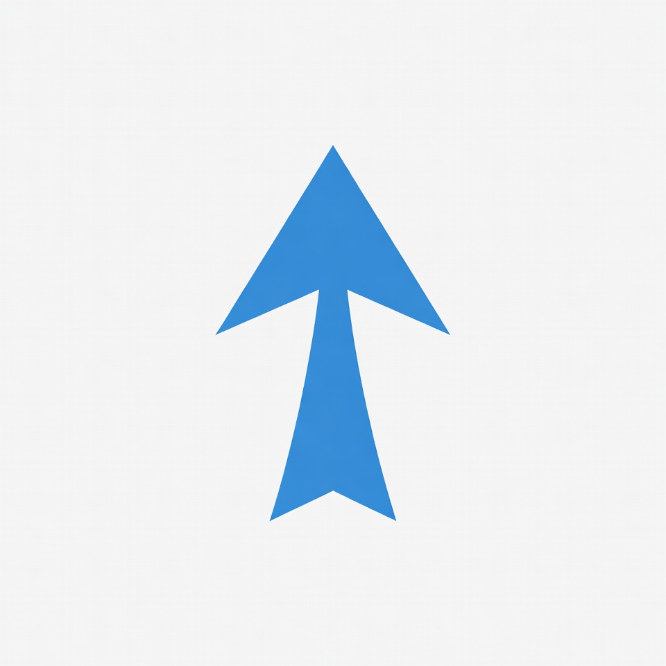Blue upward arrow icon Blue upward arrow icon