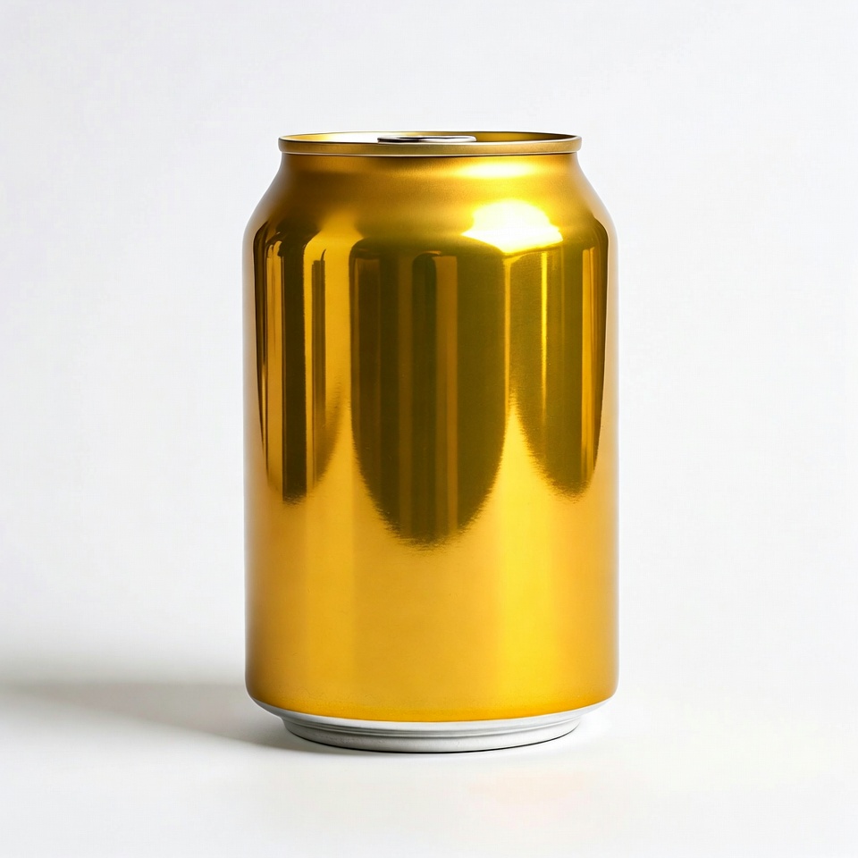 Shiny Gold Aluminum Can Shiny Gold Aluminum Can