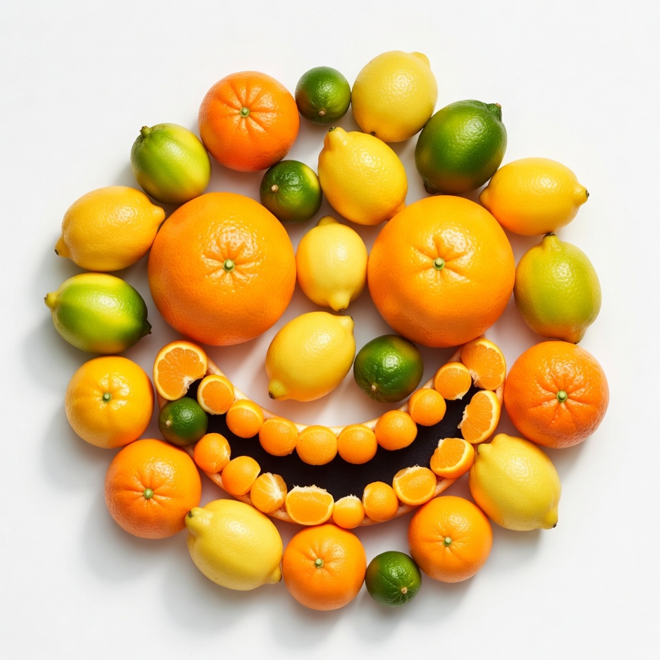 Smiley Face from Oranges and Lemons Smiley Face from Oranges and Lemons