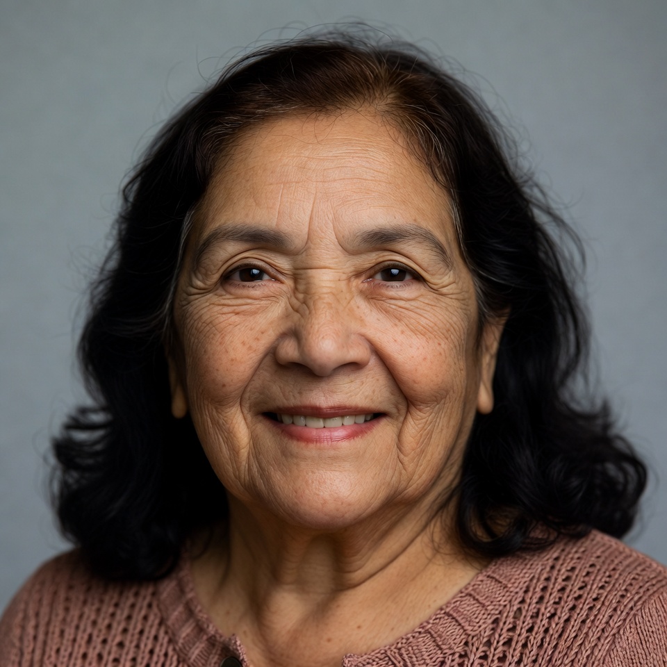 Smiling Latino elderly woman Smiling Latino elderly woman