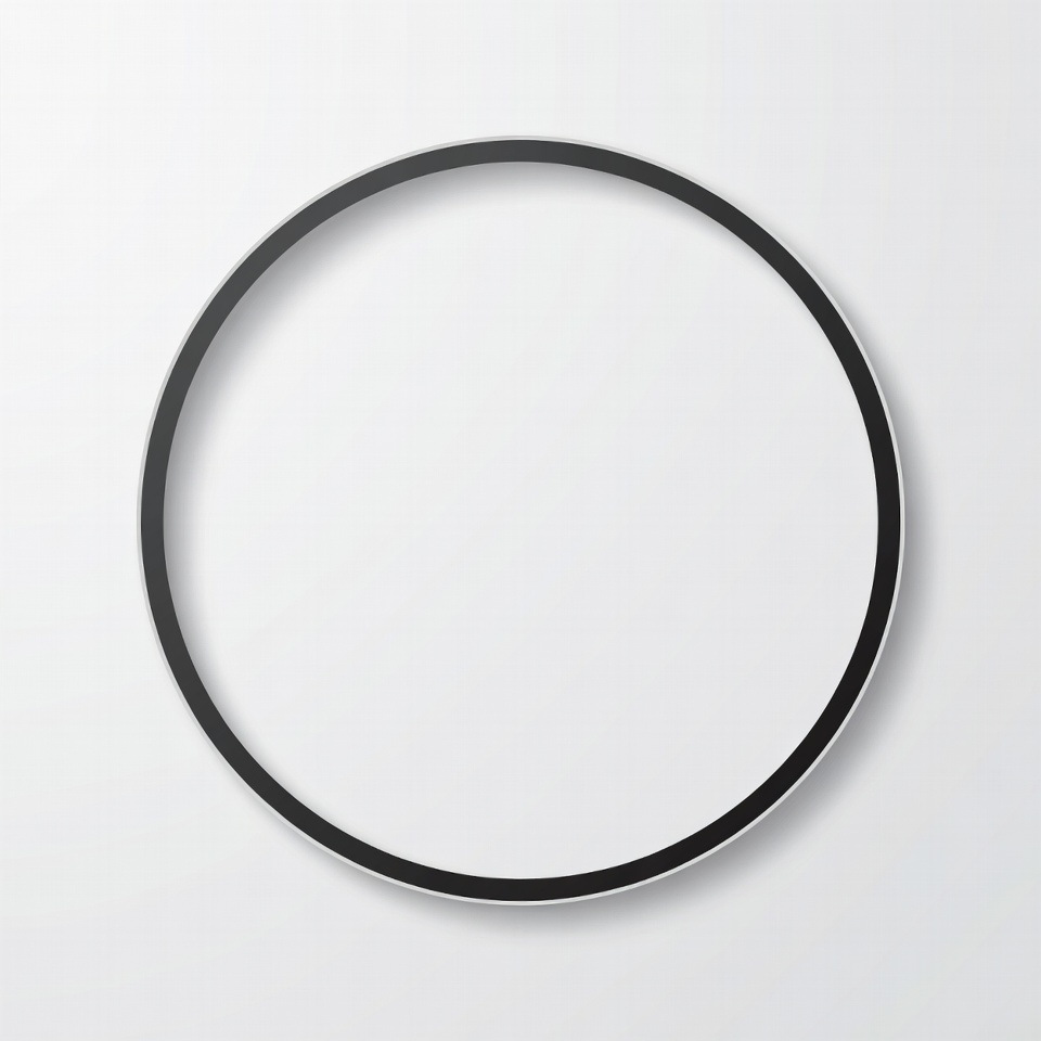 Black Circle on White Background Black Circle on White Background