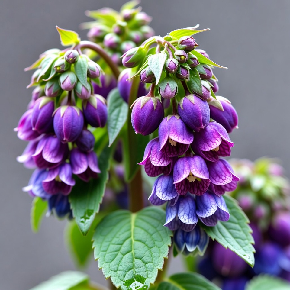 Purple Foxglove Flowers Cluster Purple Foxglove Flowers Cluster