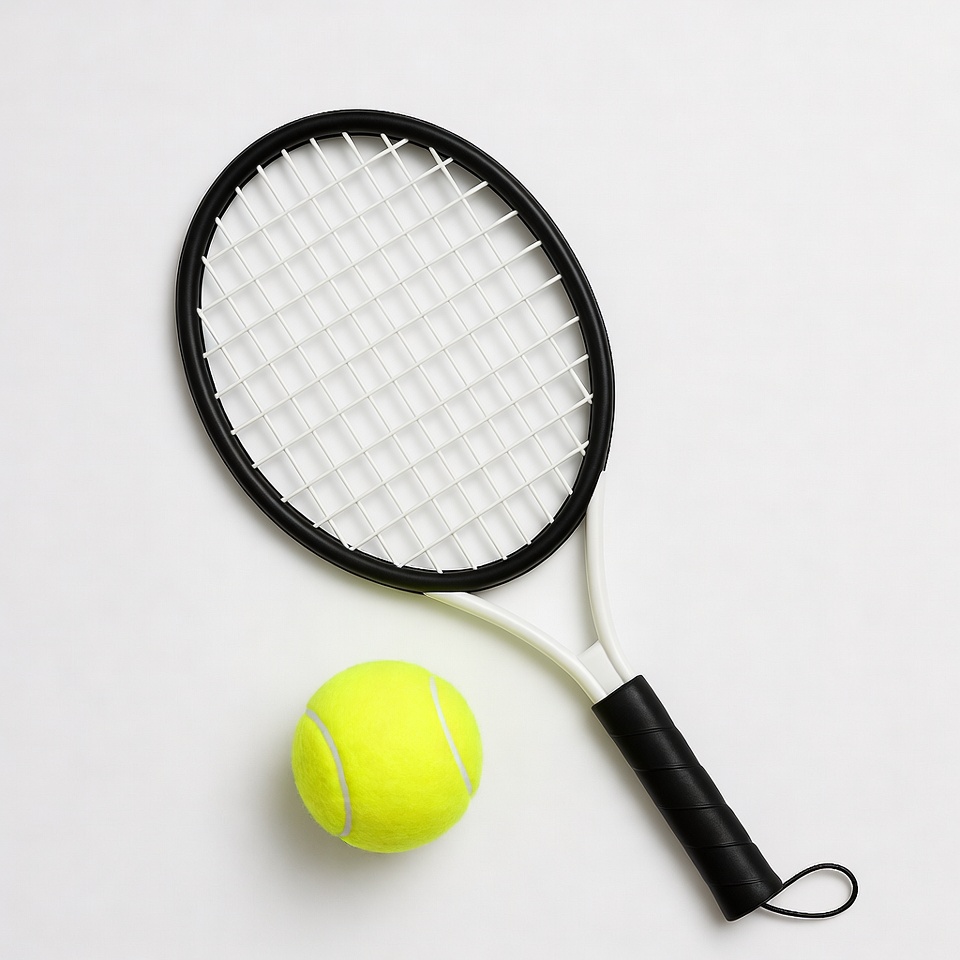 Tennis racket and ball Tennis racket and ball