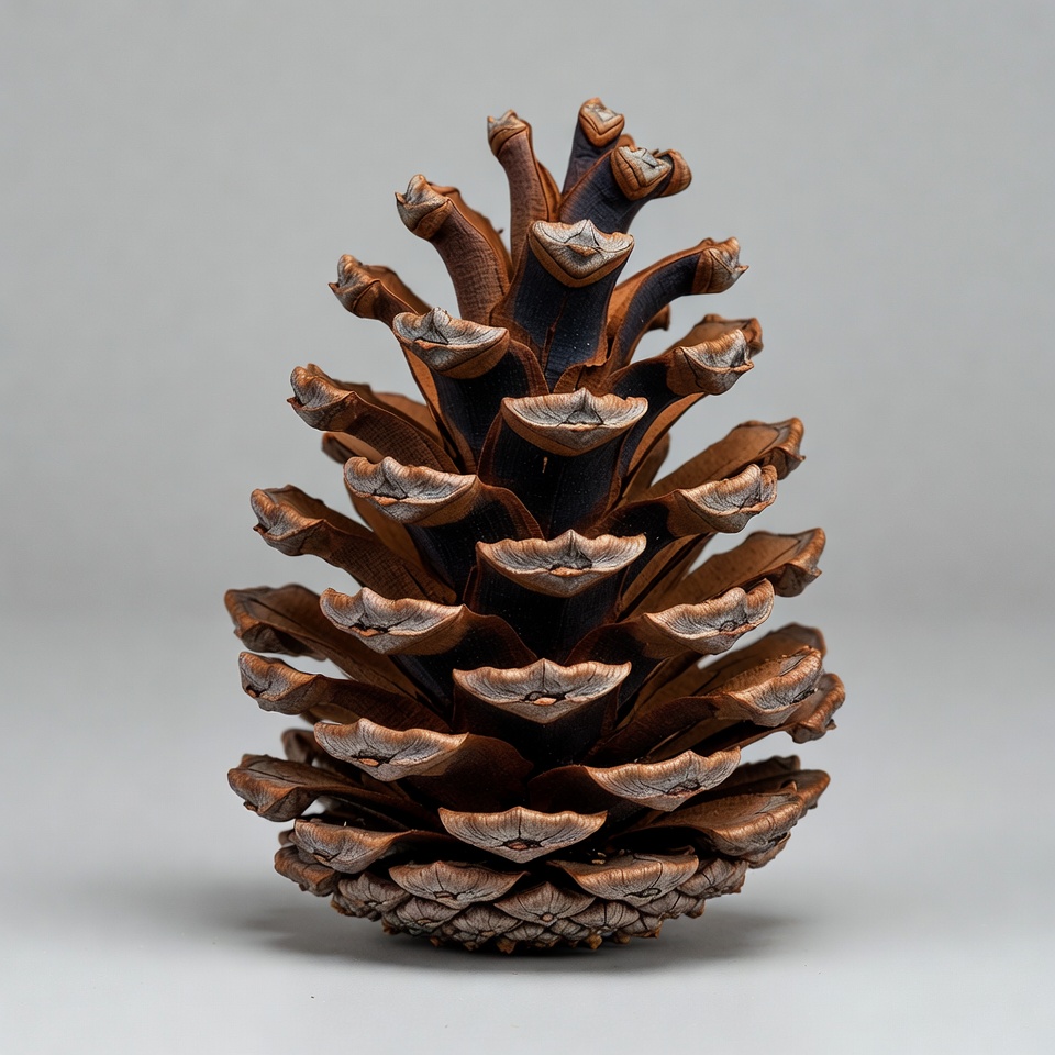 Large pine cone isolated Large pine cone isolated