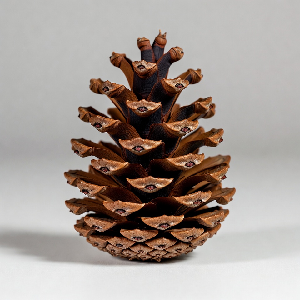 Large pine cone isolated Large pine cone isolated