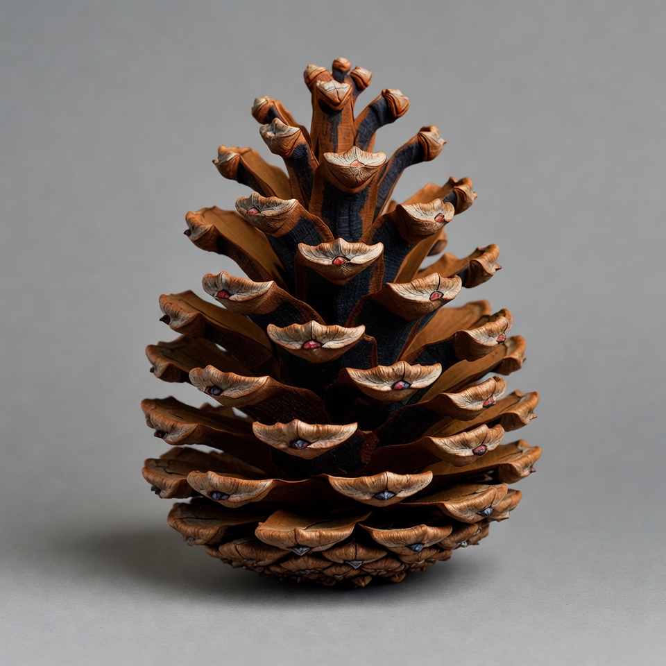 Large pine cone isolated Large pine cone isolated