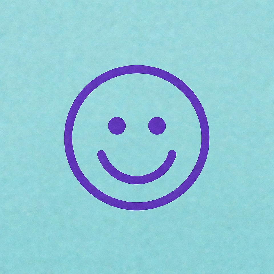 Purple Smiley Face Icon Purple Smiley Face Icon