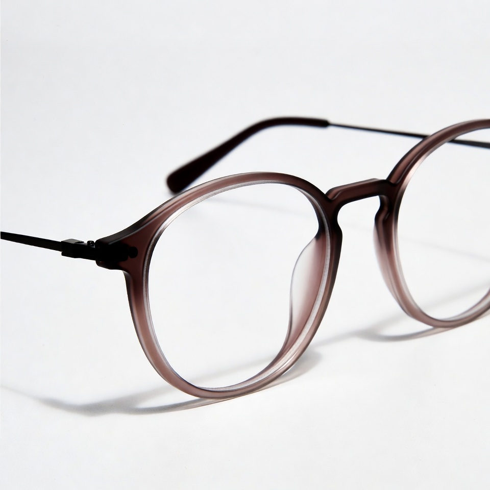 Round Tortoiseshell Glasses on White Background Round Tortoiseshell Glasses on White Background