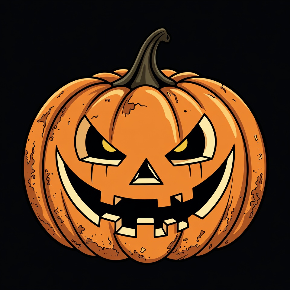 Jack-o'-lantern pumpkin illustration Jack-o'-lantern pumpkin illustration