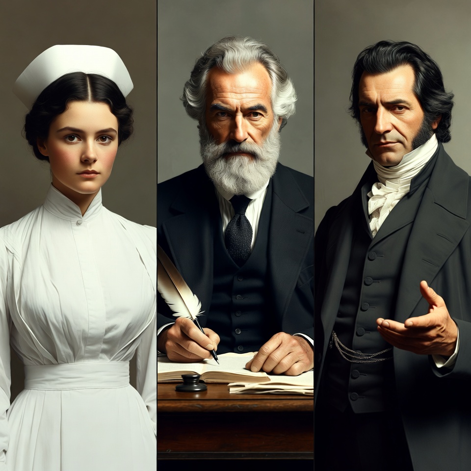 Nurse with Charles Darwin and Sigmund Freud Nurse with Charles Darwin and Sigmund Freud
