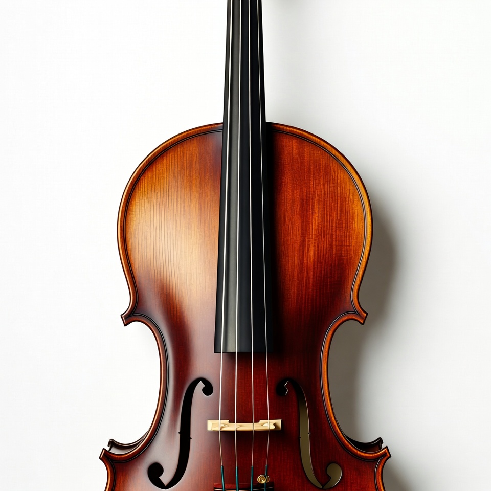 Violin on white background Violin on white background