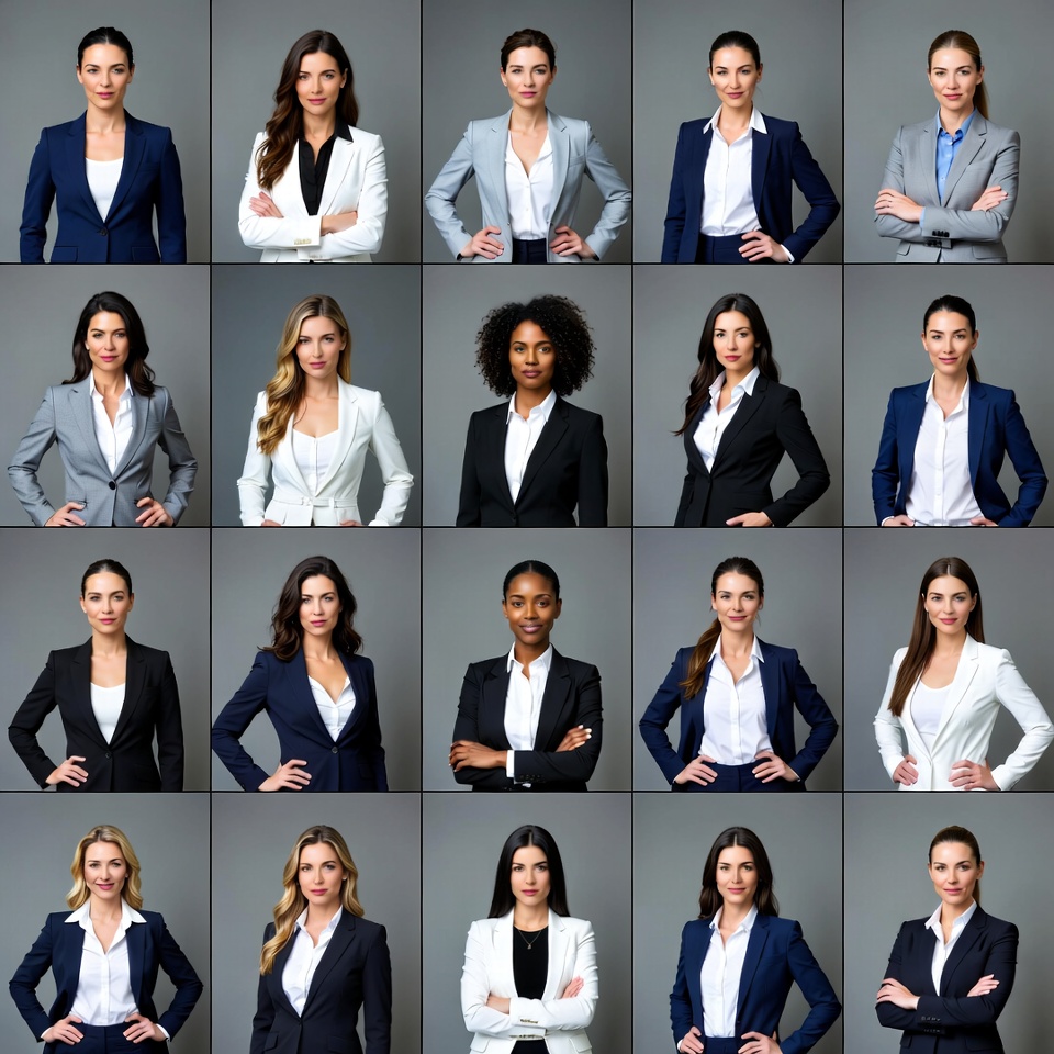 Diverse Professional Women in Business Suits Diverse Professional Women in Business Suits