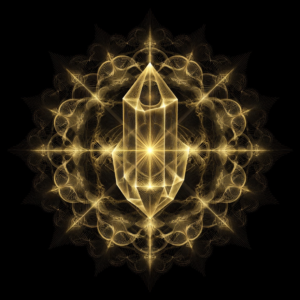 Golden Crystal Mandala Golden Crystal Mandala